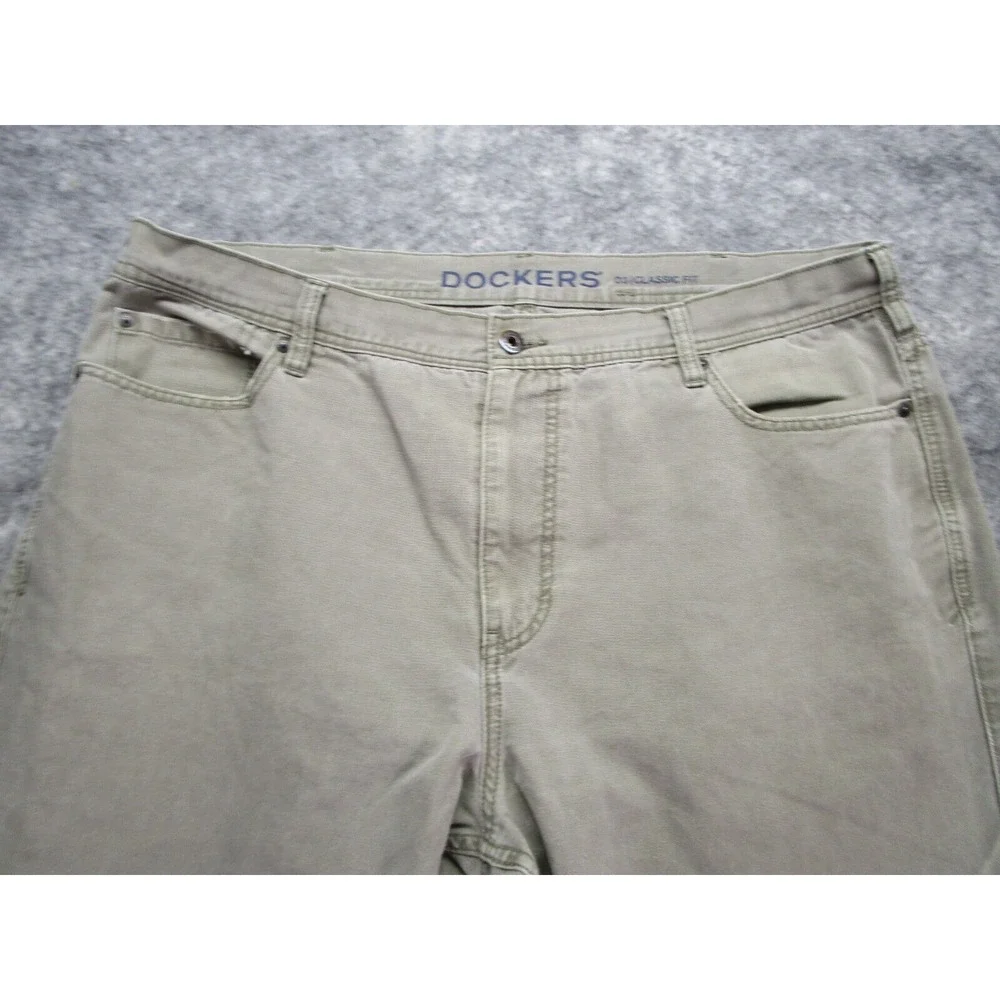 Dockers Pants Mens 40 X‎ 30 Beige Chino D3 Classic Fit Canvas